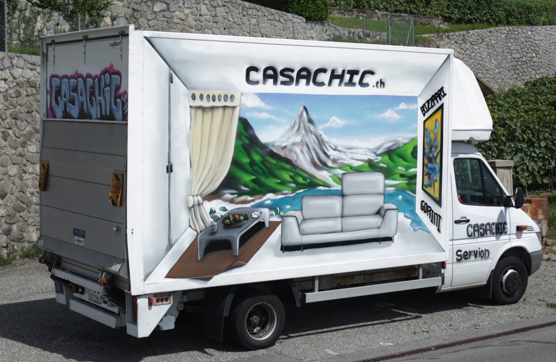 Décoration Trompe l'oeil pour camion Casachic