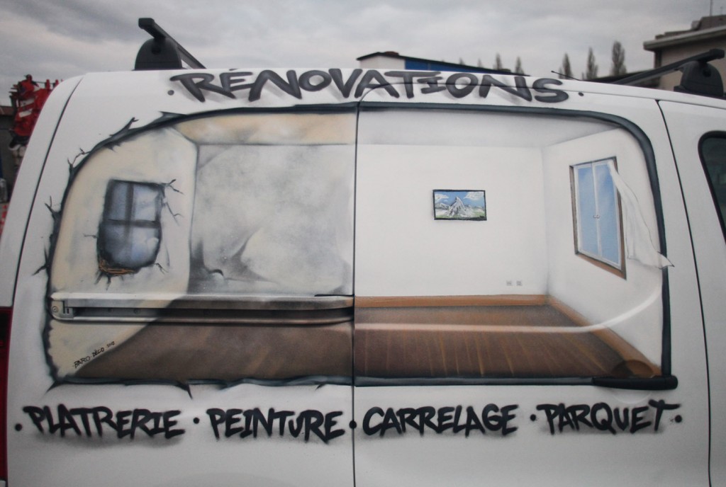 Details - Renovation Frias peinture camionette utilitaire