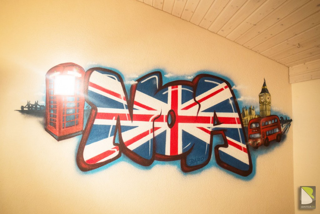 Chambre graffiti Noa graff London