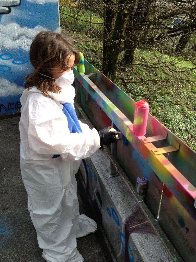 Graffiti Enfant Lausanne - Graffeuse