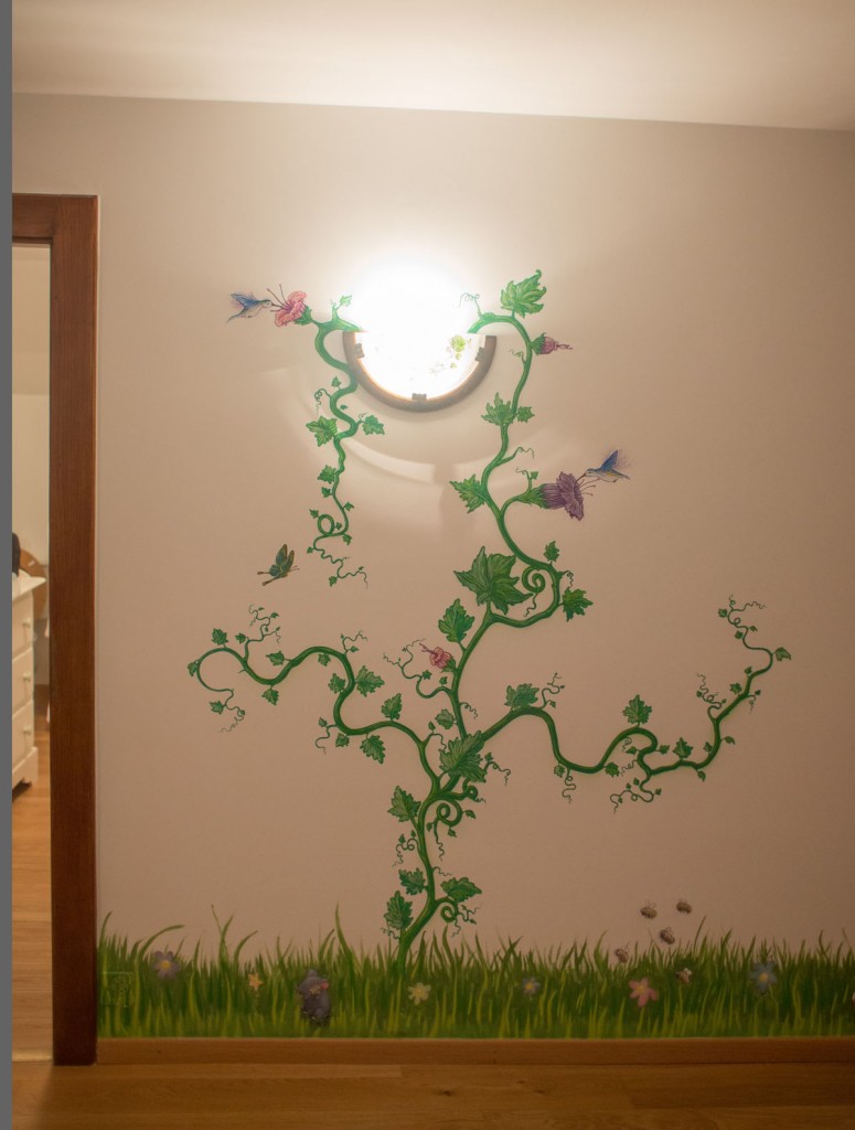 Chambre Graffiti enfant Winnie plante fleur Shem