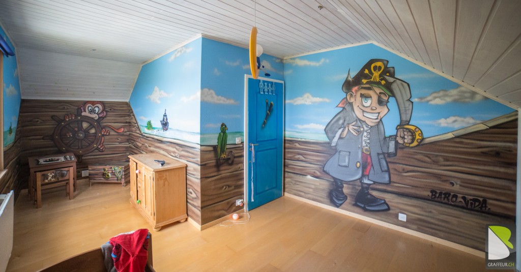 Chambre Graffiti Deco Pirate Suisse