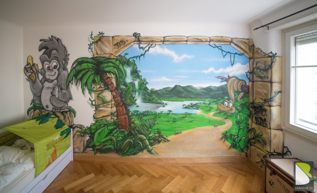 Chambre Graffiti Jungle Geneve Suisse