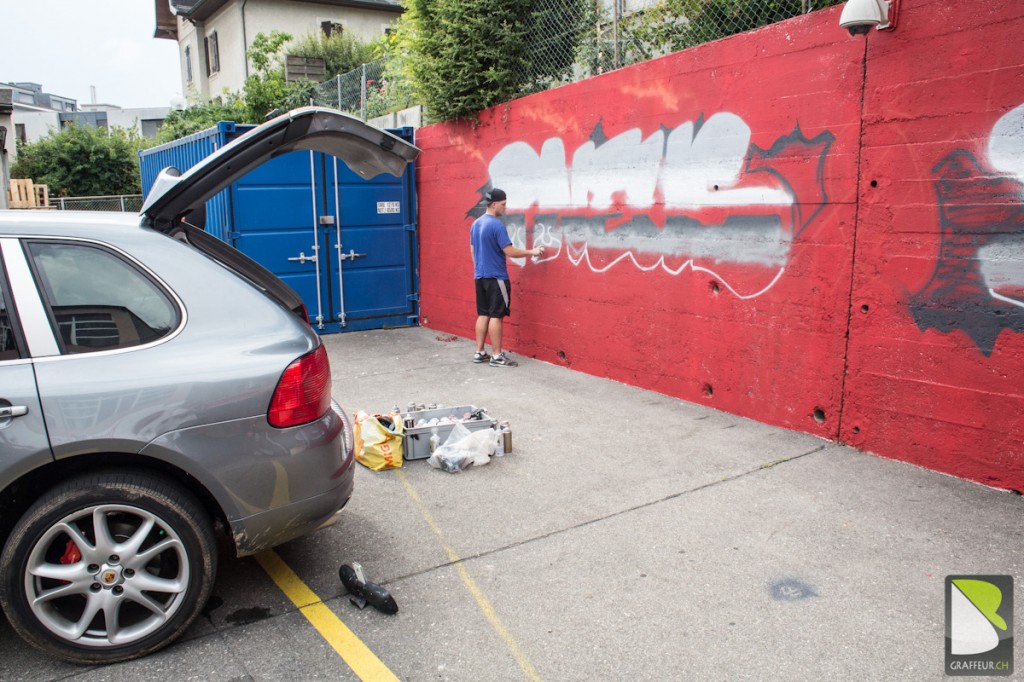 Graffiti Entreprise Pneus Direct Renens Action