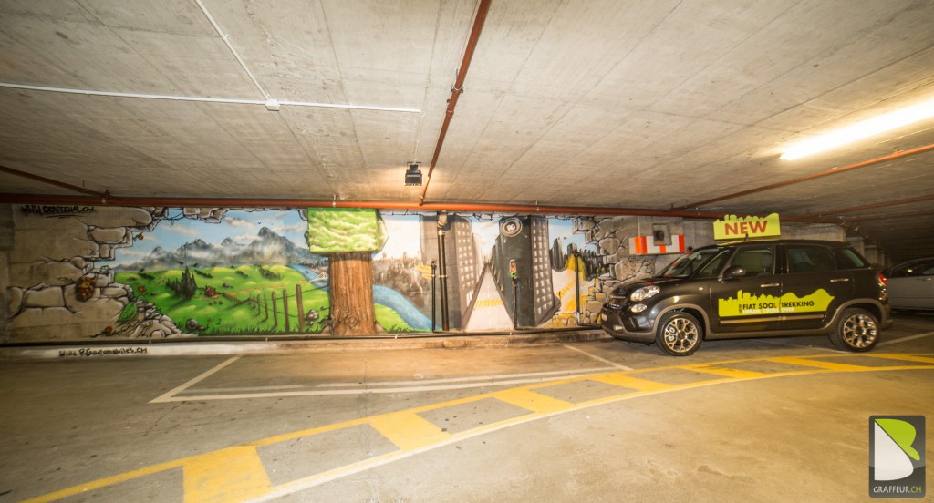 Fiat 500L RG automobiles Fribourg Graffiti Graffeur-6