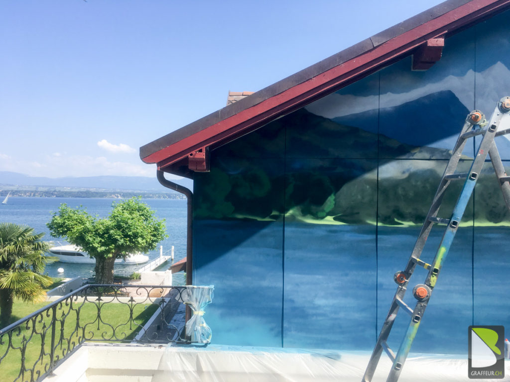 Coppet-Suisse-Graffiti-Lac-Leman-peinture-Bateau-2