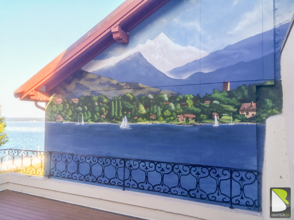 Coppet-Suisse-Graffiti-Lac-Leman-peinture-Bateau-4