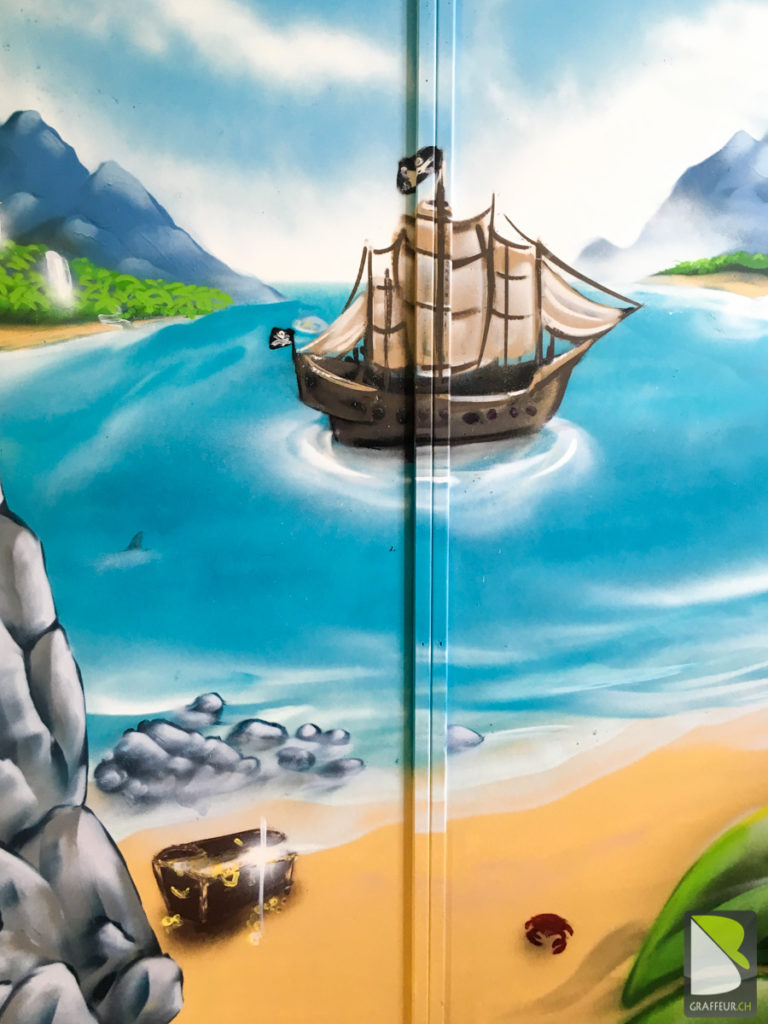 Crèche-Chancy-Geneve-Graffiti-bateau-pirate-tresor