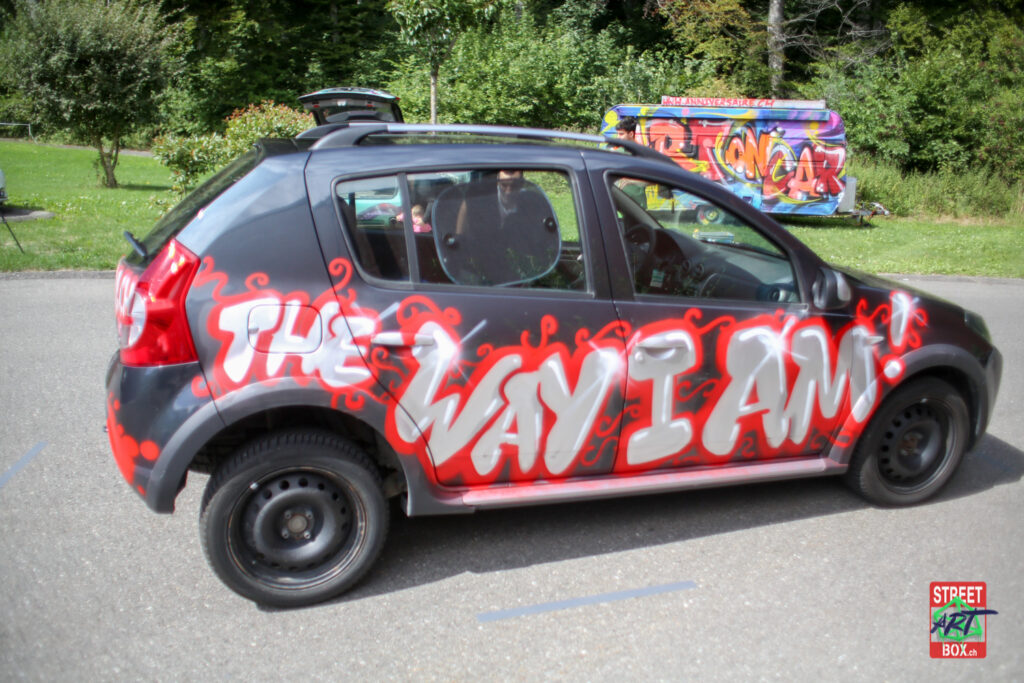 Dacia-Slim-Shady-Voiture-Graffiti-Street-art-car-Suisse-Graff-the-way-i-am-2