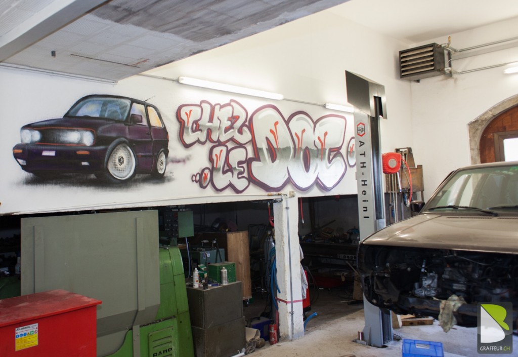 Garage-Golf2-Gti-Graffiti-Vaud-Suisse