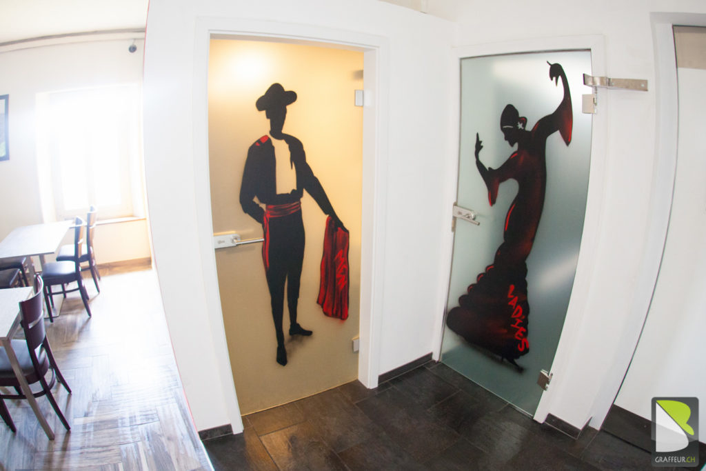 Latinos-bar-Romont-Graffiti-Abstrait-Street-art-Flamenco-Toreador-Wc