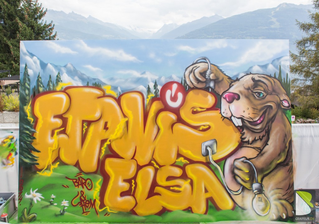 Live Painting Etavis Elsa Valais Graffiti