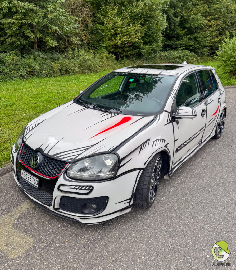 Manga-Bd-golf-Gti-Noir-Blanc-Graffeur-Lausanne-2