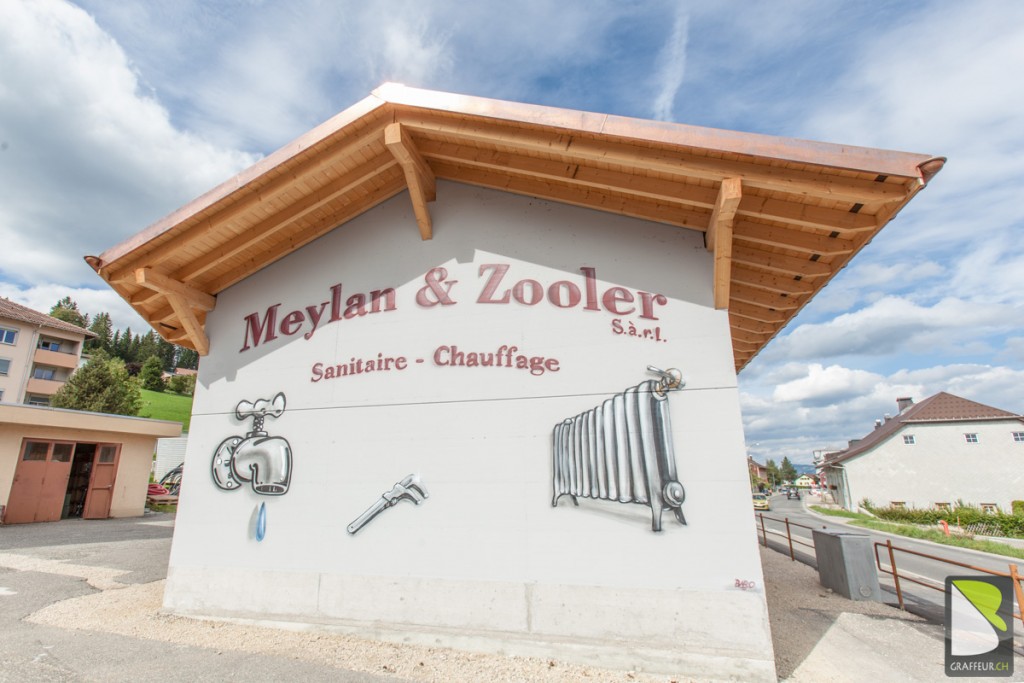 Meylan-Zooler-Sanitaire-Sentier-Logo-Facade-peintre-lettres-Suisse