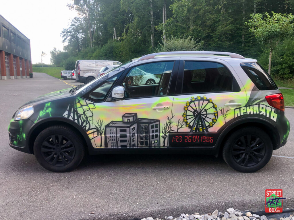 Suzuki-Tchernobyl-Voiture-Graffiti-Street-art-car-Suisse-Graffeur-ch-conducteur