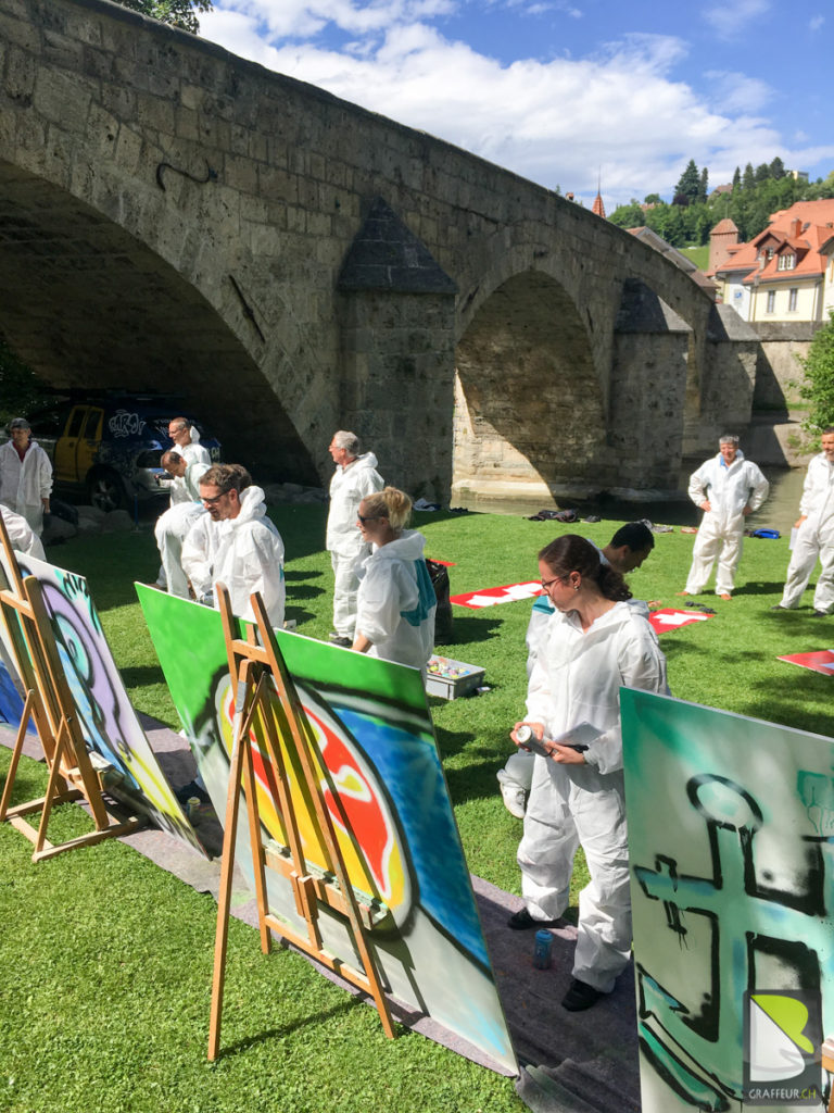 Team-building-Graffiti-Fribourg